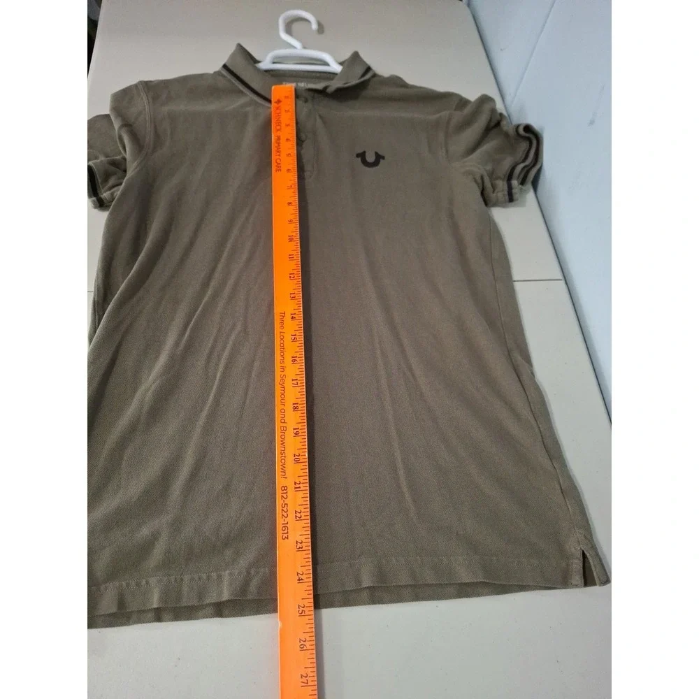 True‎ Religion Medium Green Polo Shirt